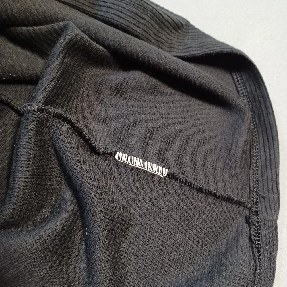 Angelo Litrico Work Comfort Black Ribbed Short Sleeve T-Shirt Size P Mens - Picture 7 of 7